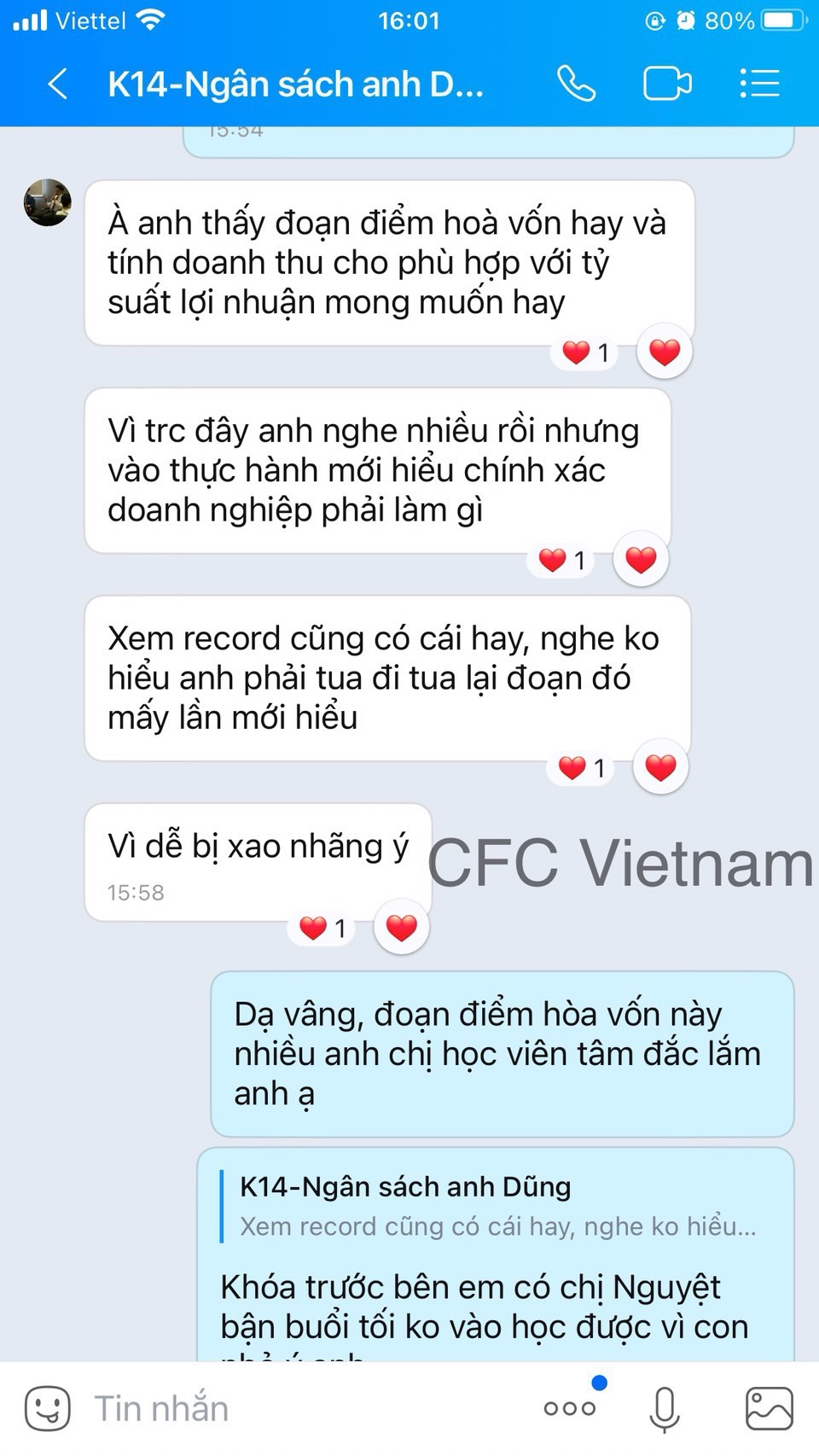 Phản hồi thực tế từ học viên CFC, ảnh 9
