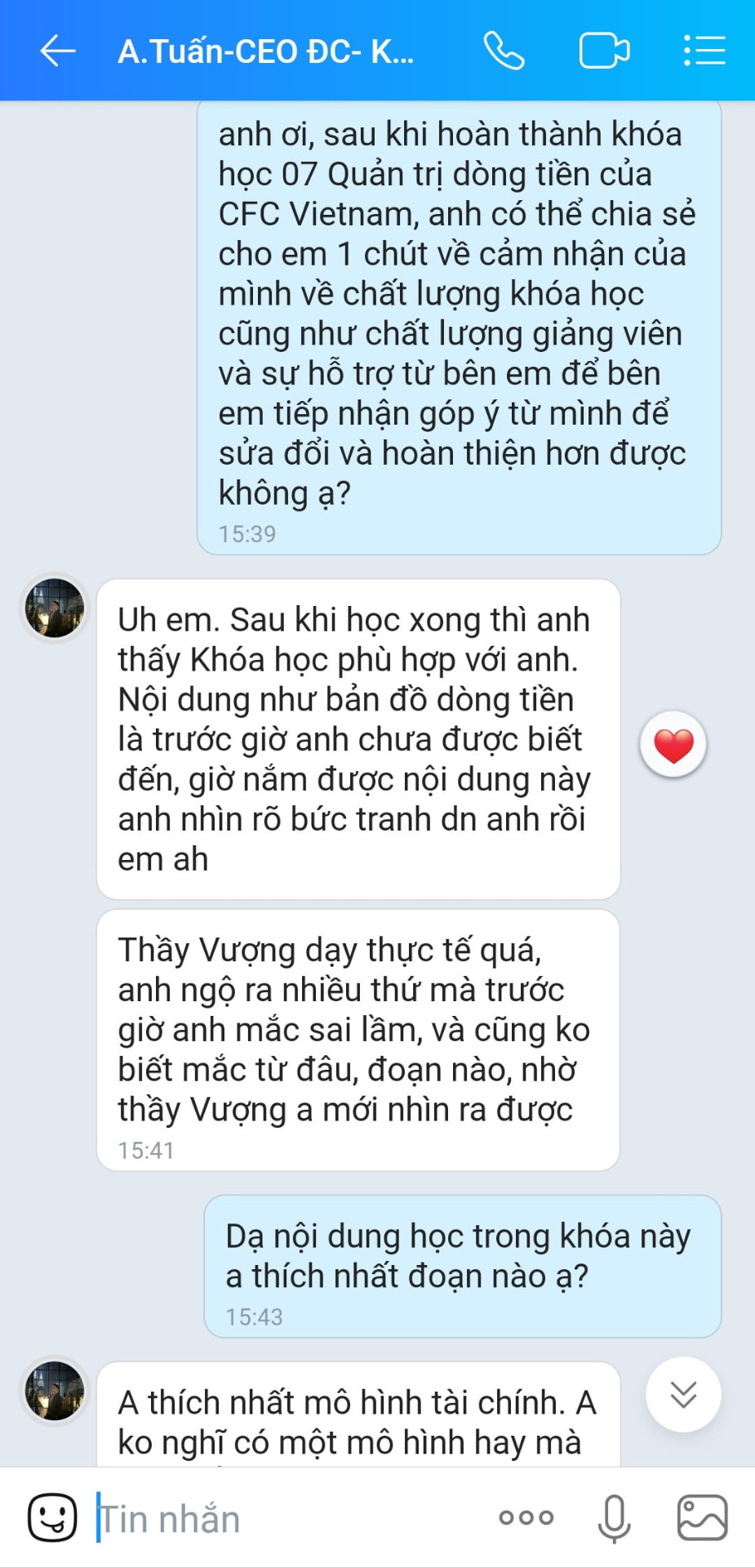 Phản hồi thực tế từ học viên CFC, ảnh 4